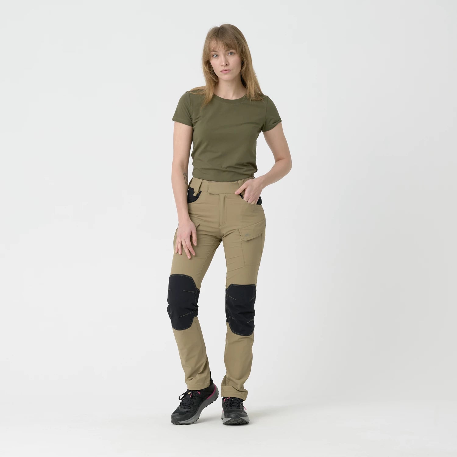 Helikon-Tex VersaStretch outdoorovo nohavice taktické dámske, taiga green – detail 3