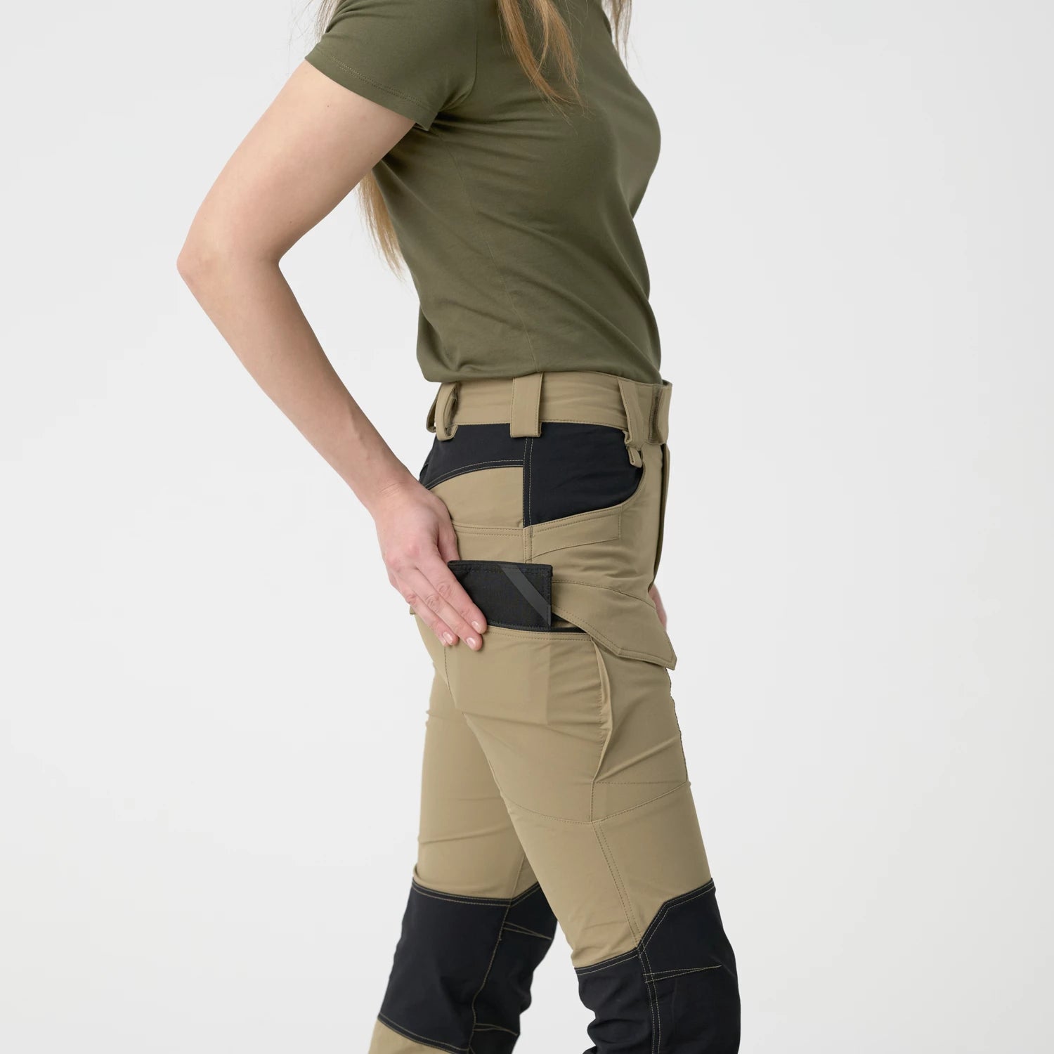Helikon-Tex VersaStretch outdoorovo nohavice taktické dámske, taiga green – detail 11