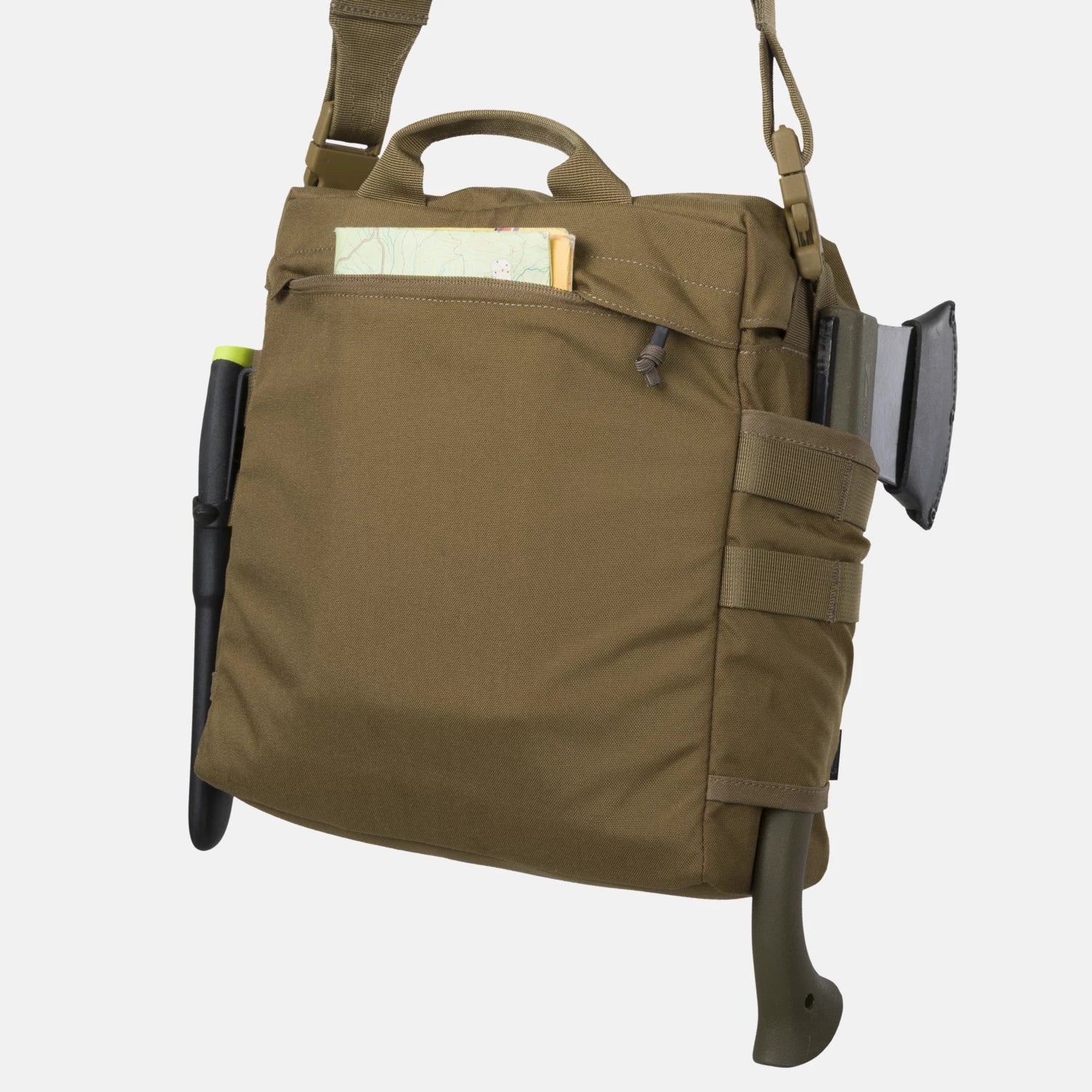 Helikon-Tex Bushcraft Haversack Bag taška cez rameno Cordura®, shadow grey/čierna – detail 1