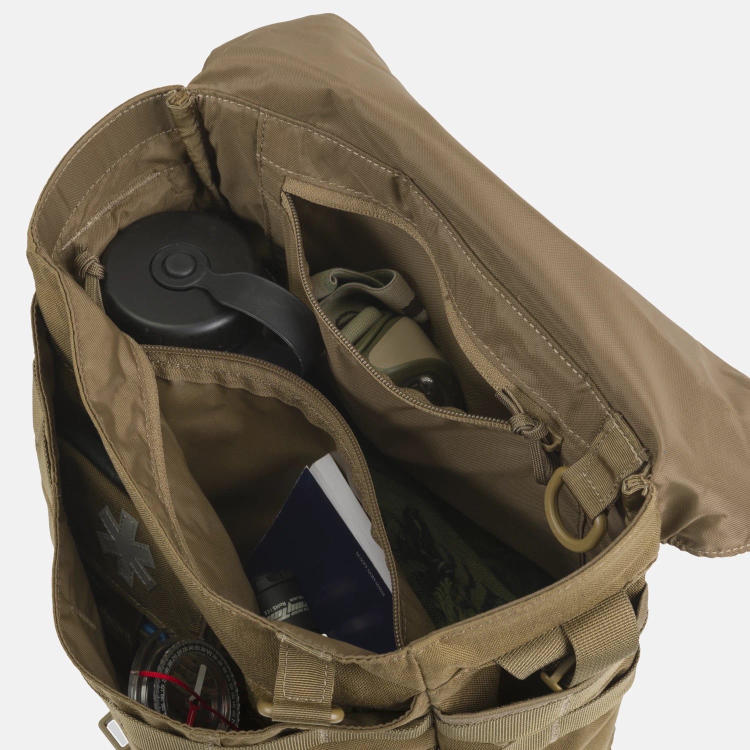 Helikon-Tex Bushcraft Haversack Bag taška cez rameno Cordura®, shadow grey/čierna – detail 4