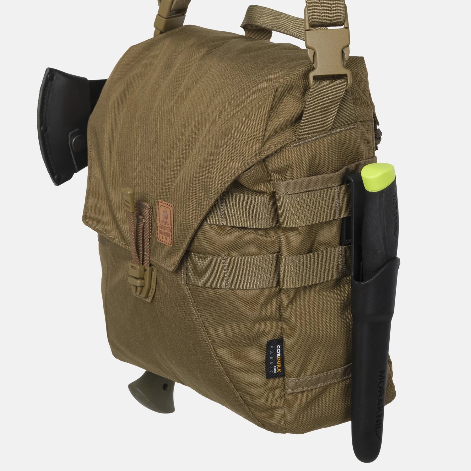 Helikon-Tex Bushcraft Haversack Bag taška cez rameno Cordura®, shadow grey/čierna – detail 6