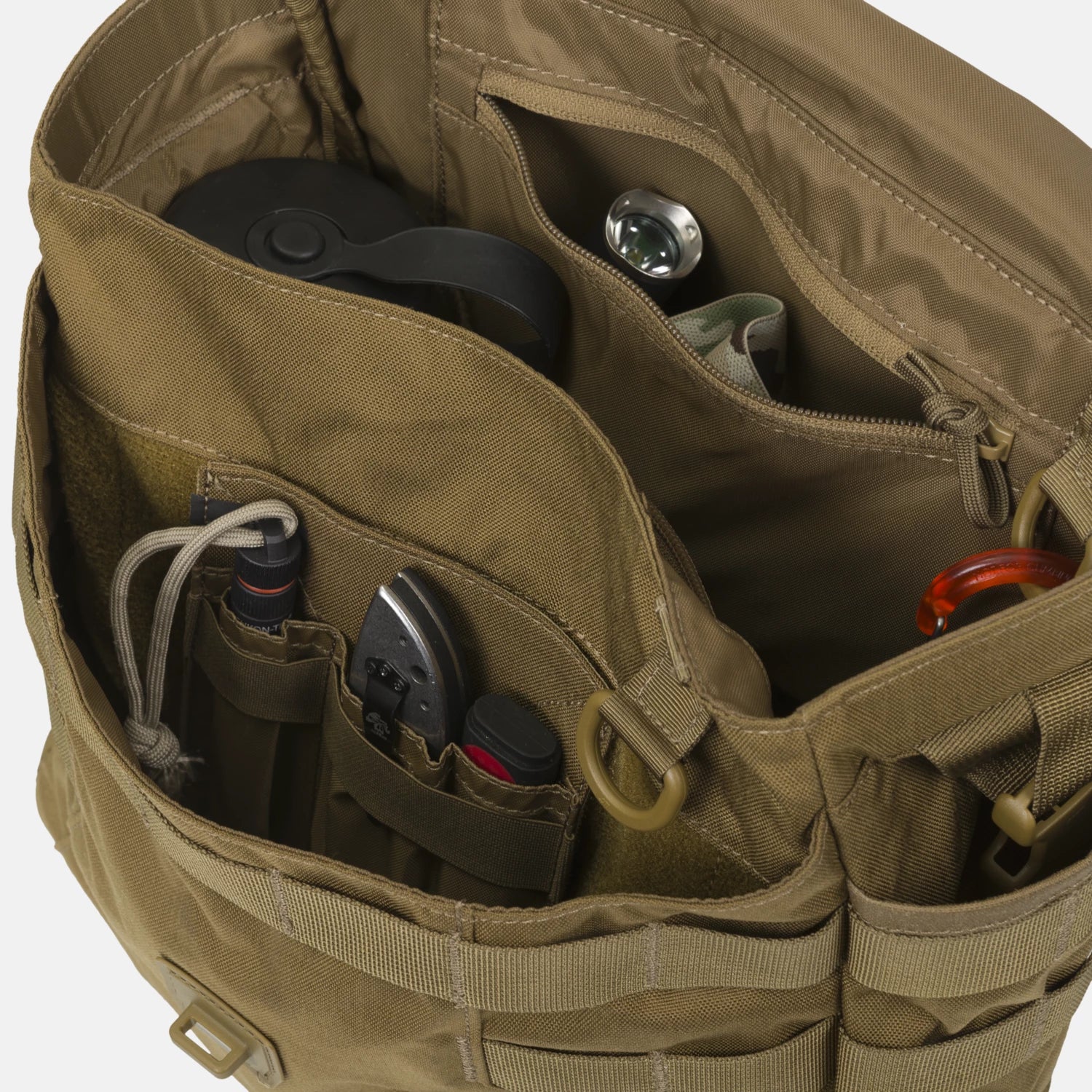 Helikon-Tex Bushcraft Haversack Bag taška cez rameno Cordura®, olivová/čierna – detail 7