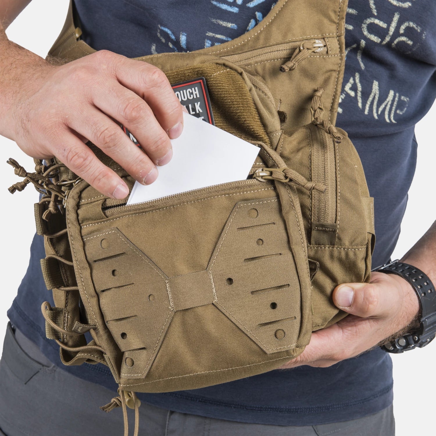 Helikon-Tex EDC taška cez rameno Cordura, MultiCam Black – detail 4