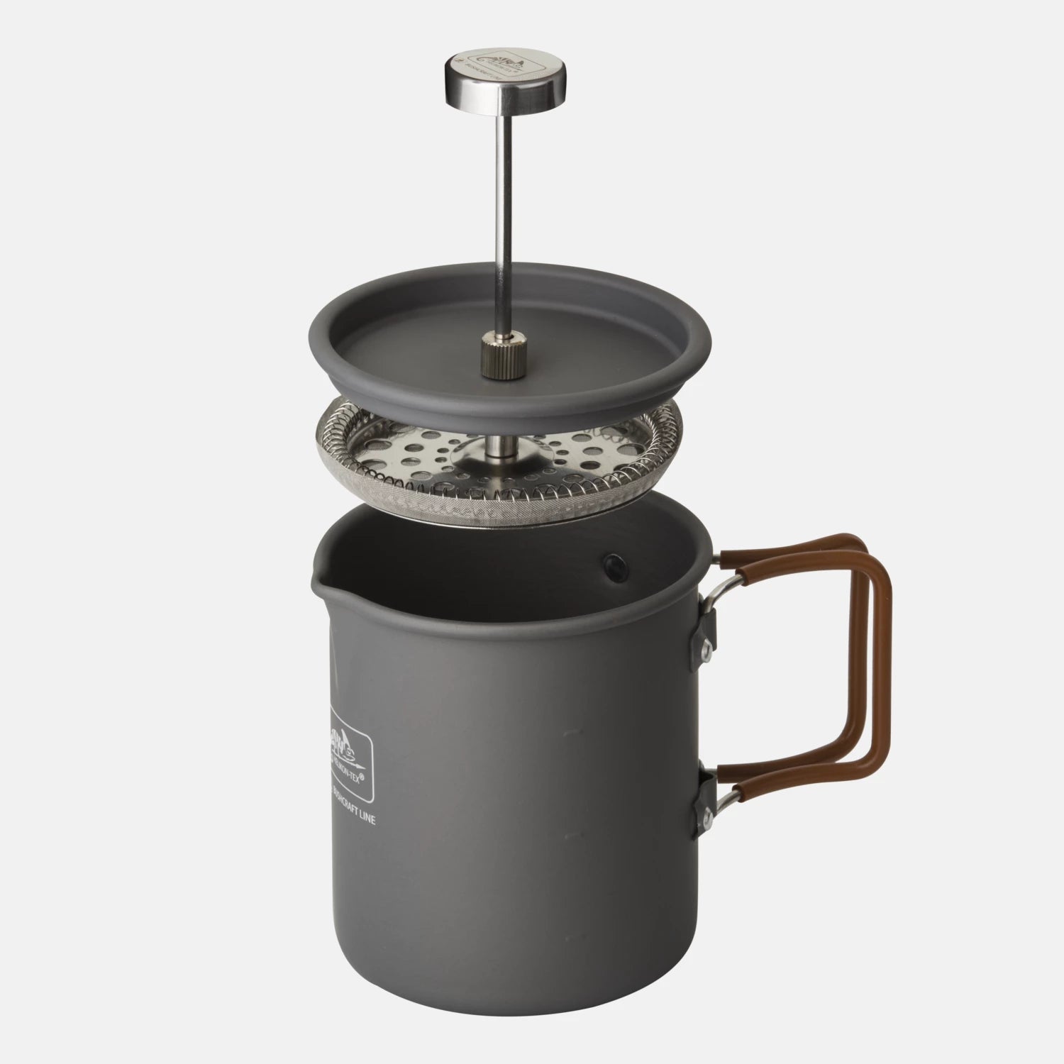 Helikon-Tex Camp hrnček na kávu French Press so sitkom, šedý – detail 2