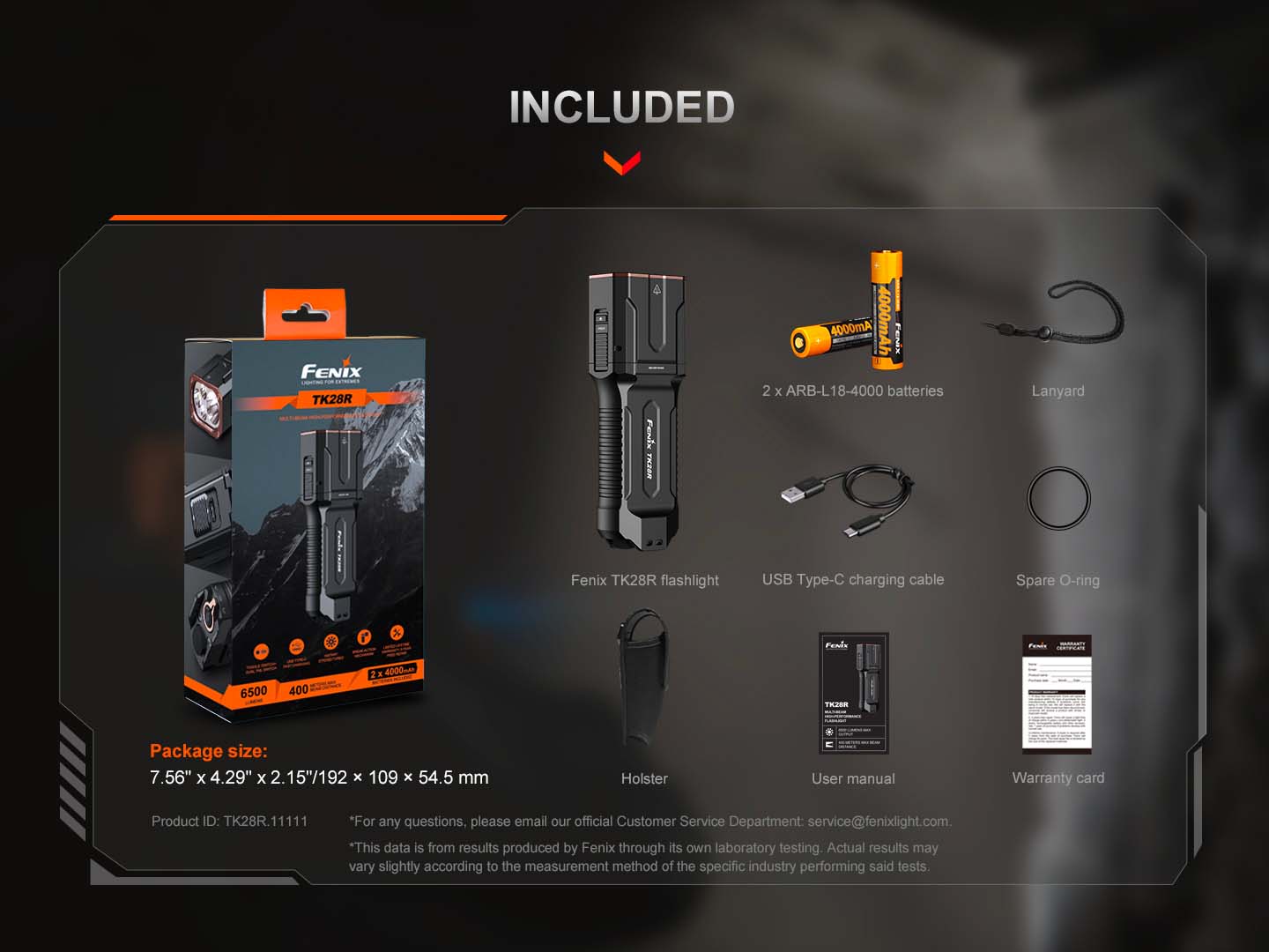 Fenix TK28R nabíjateľné svietidlo