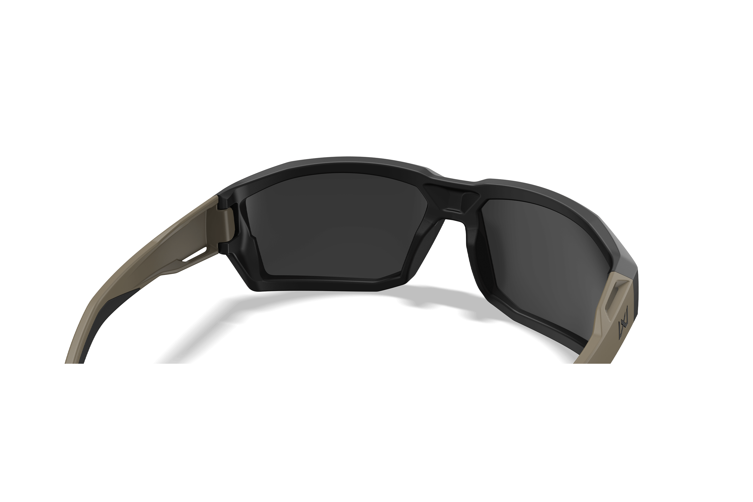 Wiley X Alpine Ballistic Sunglasses, Matte Black-Tan / CAPTIVATE Polarized Tungsten Mirror