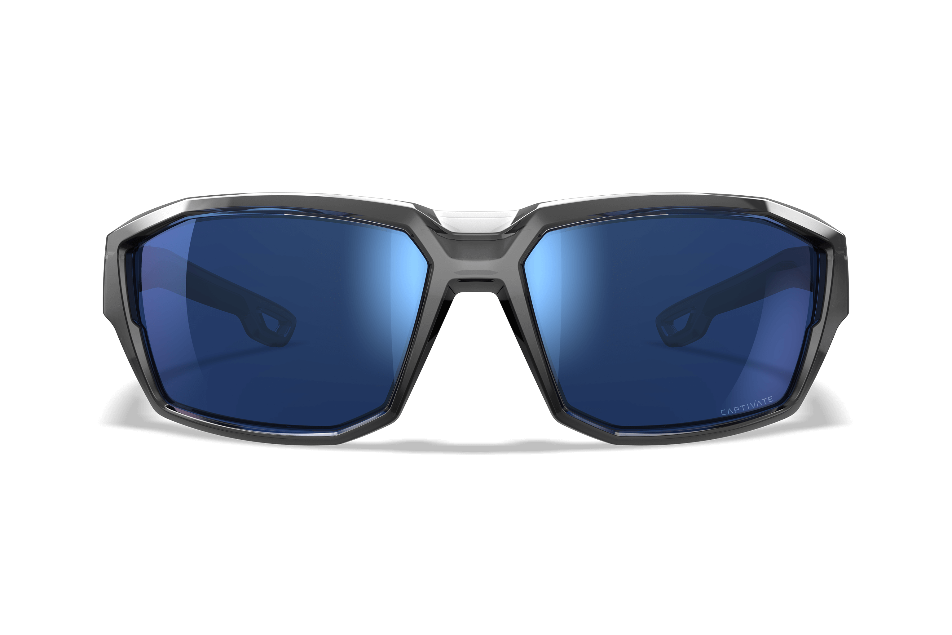 Wiley X Alpine balistické slnečné okuliare, Gloss Crystal Grey / CAPTIVATE Polarized Blue Mirror