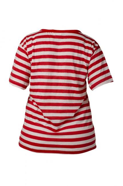 O&T T-Shirt Strap Damen- kurz pasikove rot