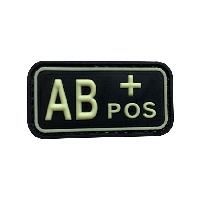 WARAGOD AB POS PVC-Aufnäher Aufnäher Glow in the Dark