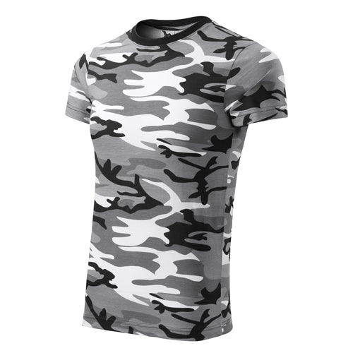 Malfini Camouflage Kurz-T-shirt, grau, 160g/m2