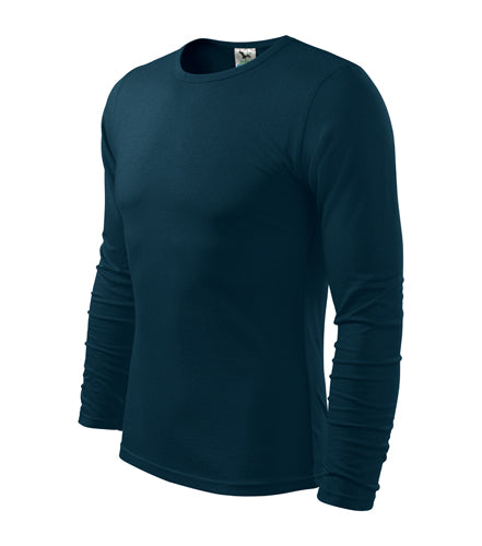 Malfini Fit-T langärmliges T-shirt 160g/m2, dunkelblau