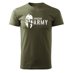 DRAGOWA Kurzarm-T-Shirt Spartan army 160 g/m², oliv