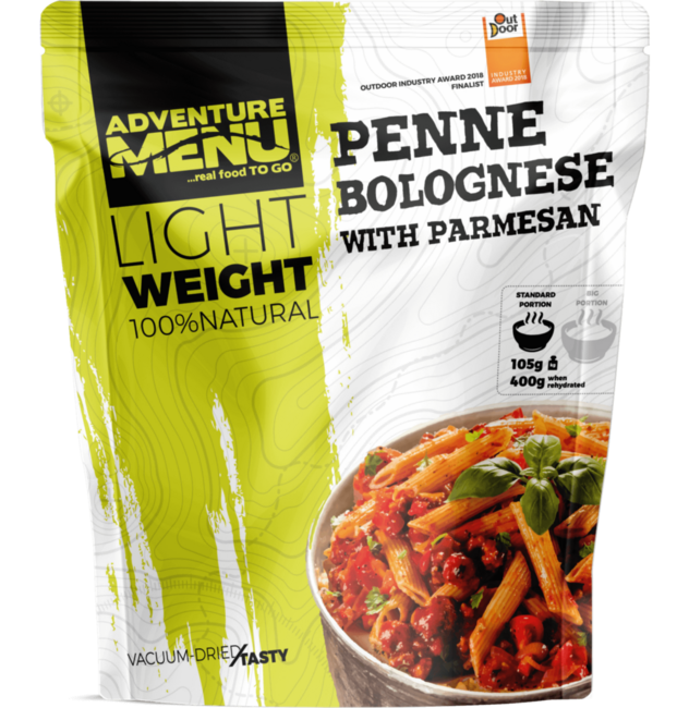 Adventure menu Penne s Bolognese Soße und Parmesan, 600g