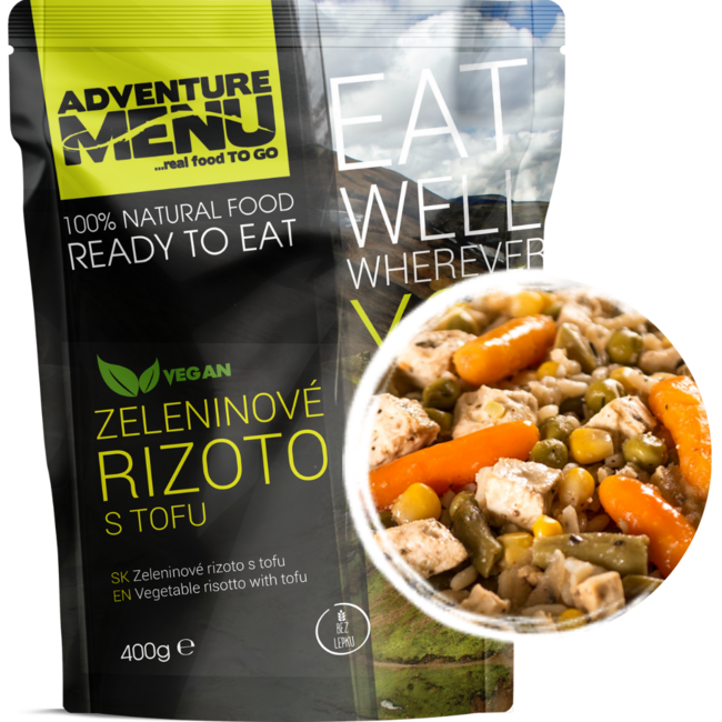 Adventure menu Gemüse- rizoto s tofu, 400g