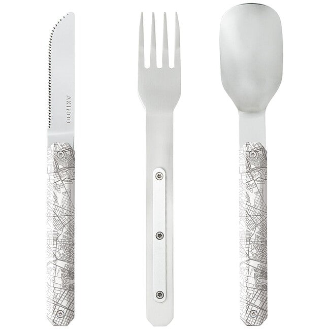 Akinod A01M00010 sada Bestecke 12h34, downtown blanc