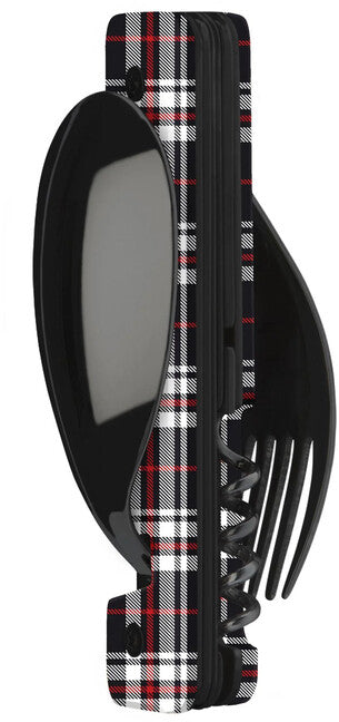 Akinod A02B00013 Multifunktions- sada 13h25, black mirror finish, blue Tartan