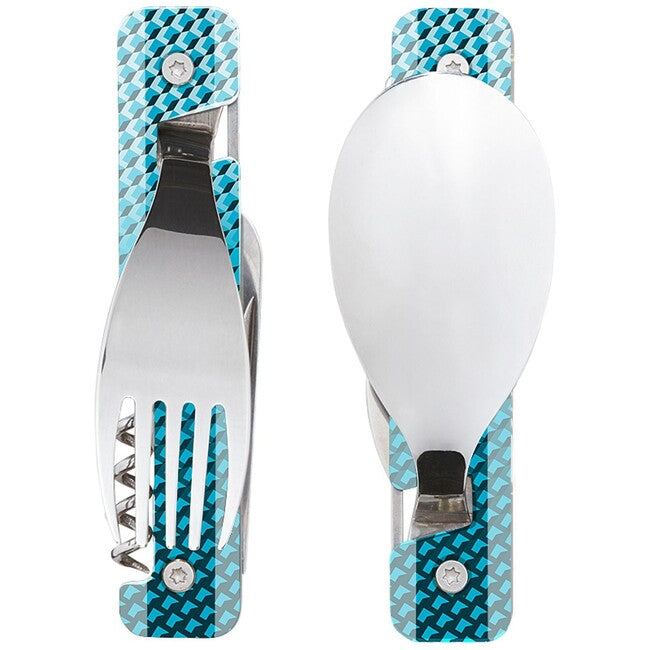 Akinod A02M00019 Multifunktions- Besteck 13h25, Mosaique bleue