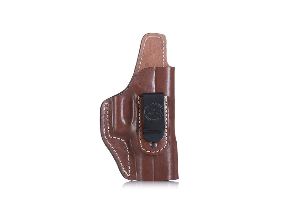 Falco Multifit IWB/OWB Ledergürtelholster für Waffe mit Schnalle, compact