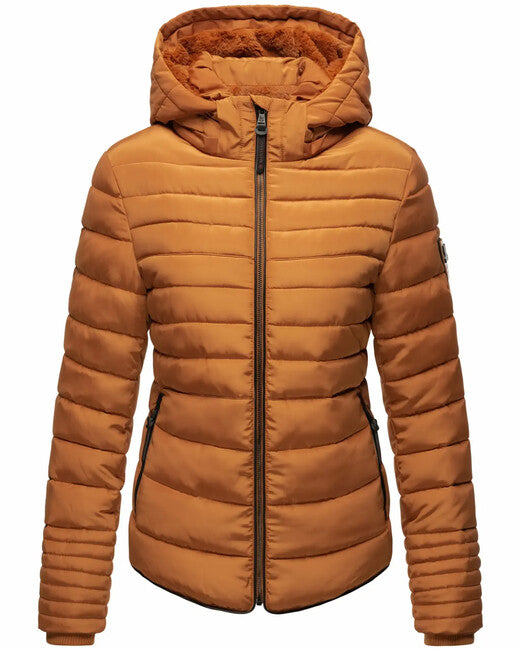 Marikoo Amber damen-Winterjacke mit Kapuze, rusty cinnamon