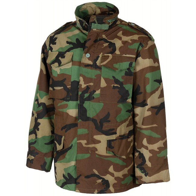 MFH Amerikanische Feldbluse M68 mit herausnehmbarem Steppfutter, woodland