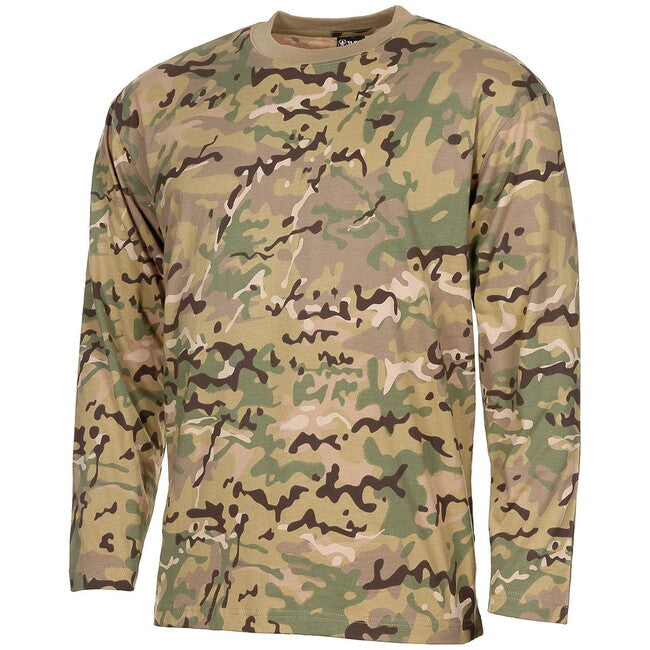MFH American Langarm-T-shirt, operation-camo