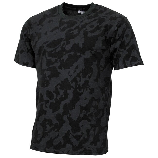 MFH Amerikanisches Streetstyle T-shirt, nacht-camo