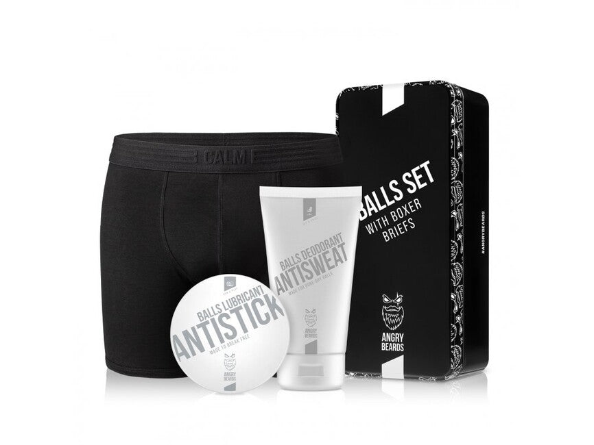 ANGRY BEARDS Komplexe Pflege für Hoden + Boxershorts