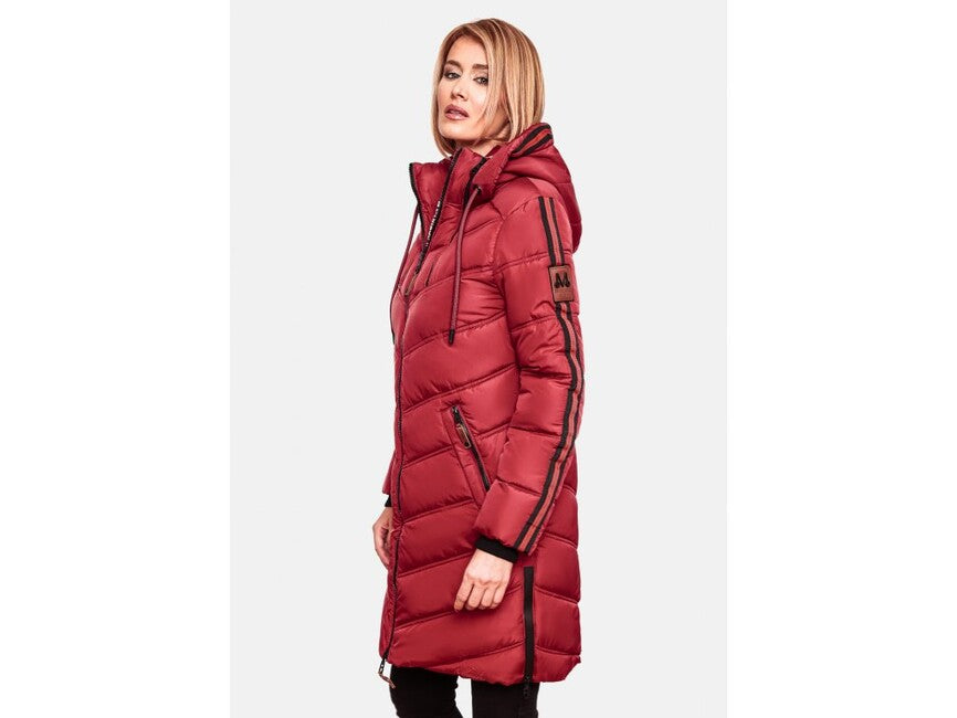 Marikoo ARMASA damen-winterjacke, dark red