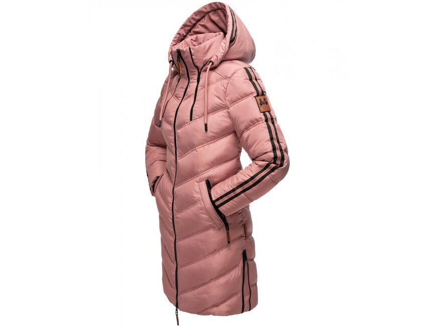 Marikoo ARMASA damen-winterjacke, dark rose