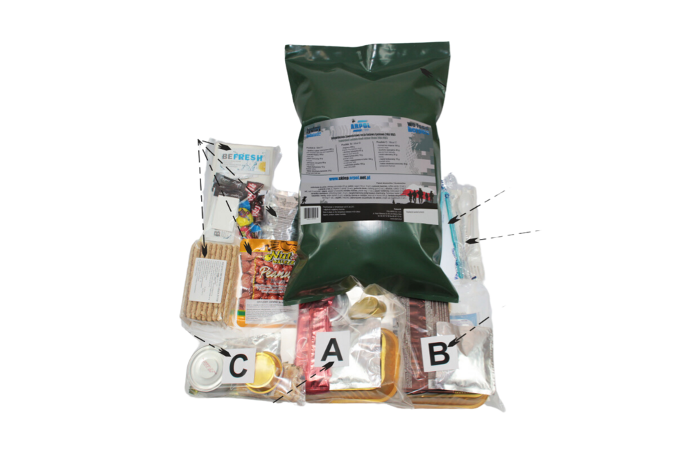 Arpol Individuelle Kampfverpflegung RB1 - Ungarisches Gulasch + Huhn mit Reis
