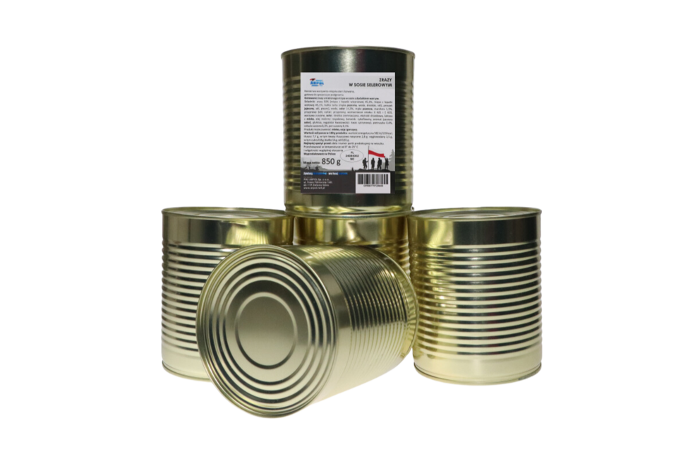 Arpol Militärkonserve Rouladen in Selleriesauce, 850g