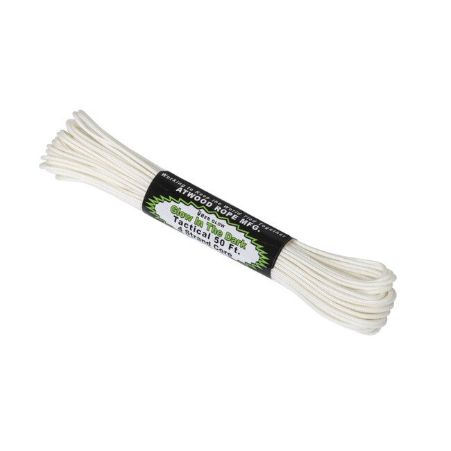 ATWOOD® Seil 275 leuchtet im Dunkeln (50ft) - weiß (GLOW-TC50)