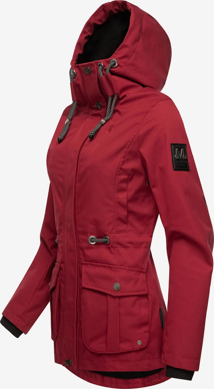 Marikoo Babetaa Princess damen übergangs-kapuzenjacke, blood red