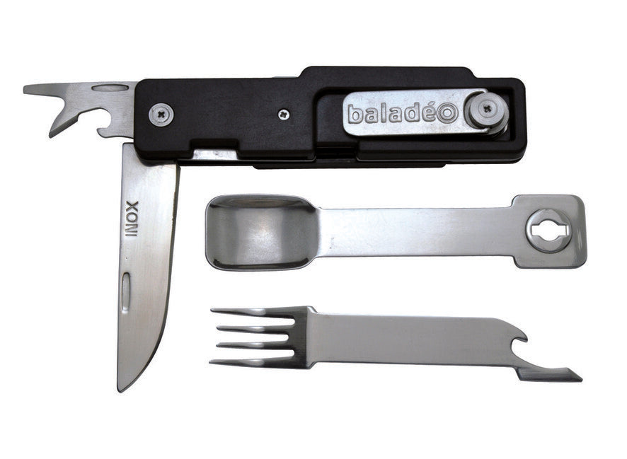 Baladeo ECO100 outdoor-besteck, schwarz