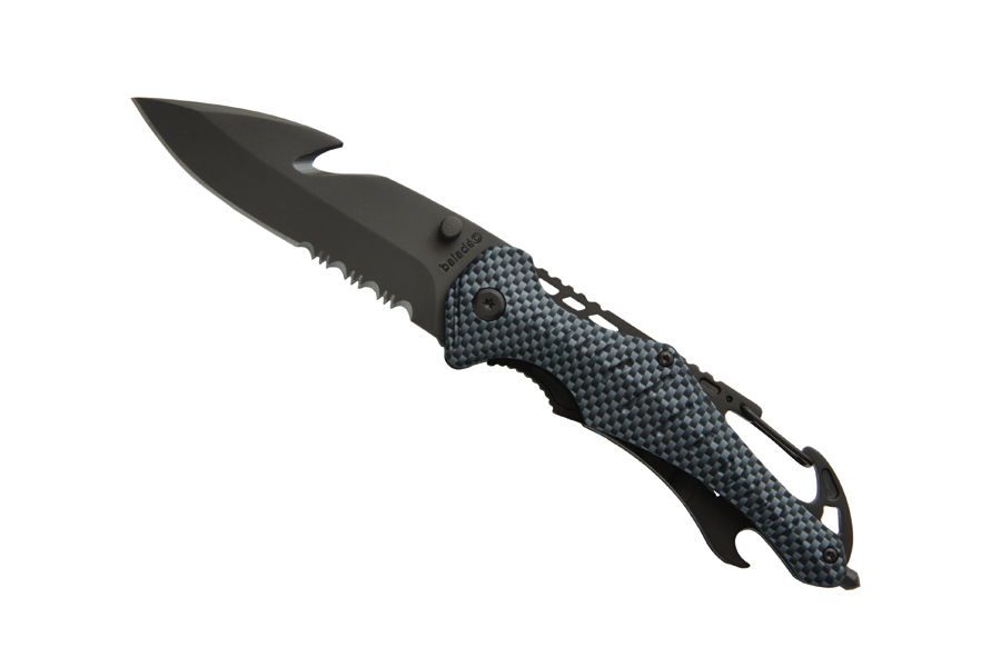Baladeo ECO202 notfall-rettungsmesser, schwarz