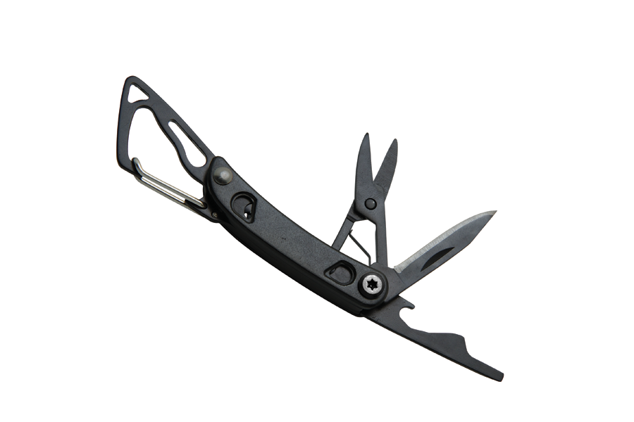 Baladeo ECO205 Tech Multifunktions-Minimesser 5 Funktionen, schwarz