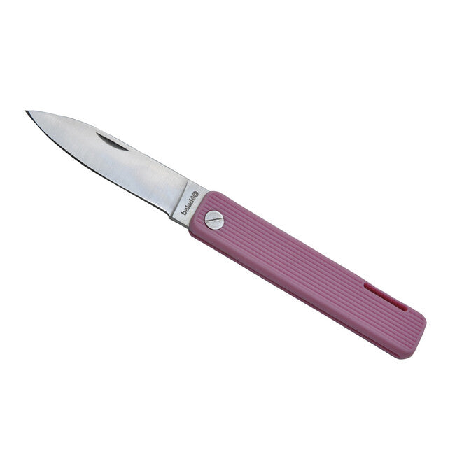 Baladeo Papagayo taschenmesser klinge 7,5 cm stahl 420, griff tpe rosa