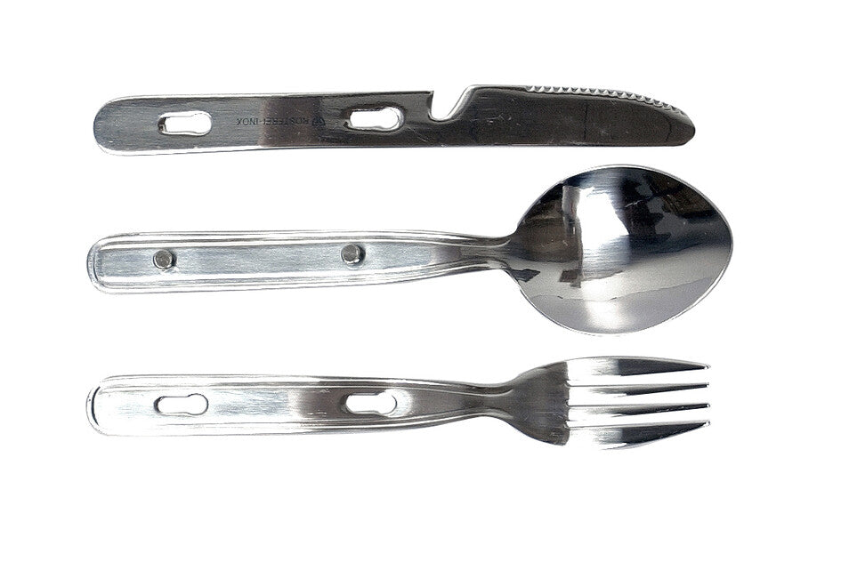 BasicNature Biwak wanderbesteck 3 segmente