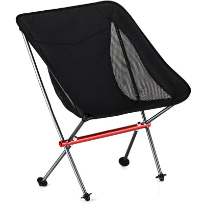BasicNature Ultralight Low Rest reisestuhl, schwarz