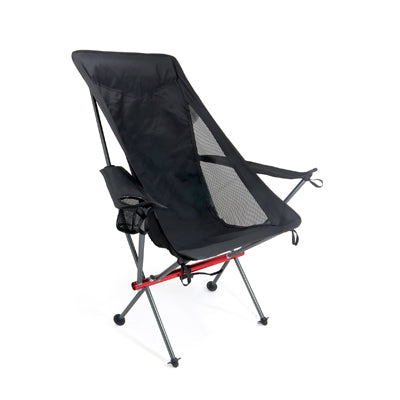 BasicNature Ultralight Relax reisestuhl, schwarz