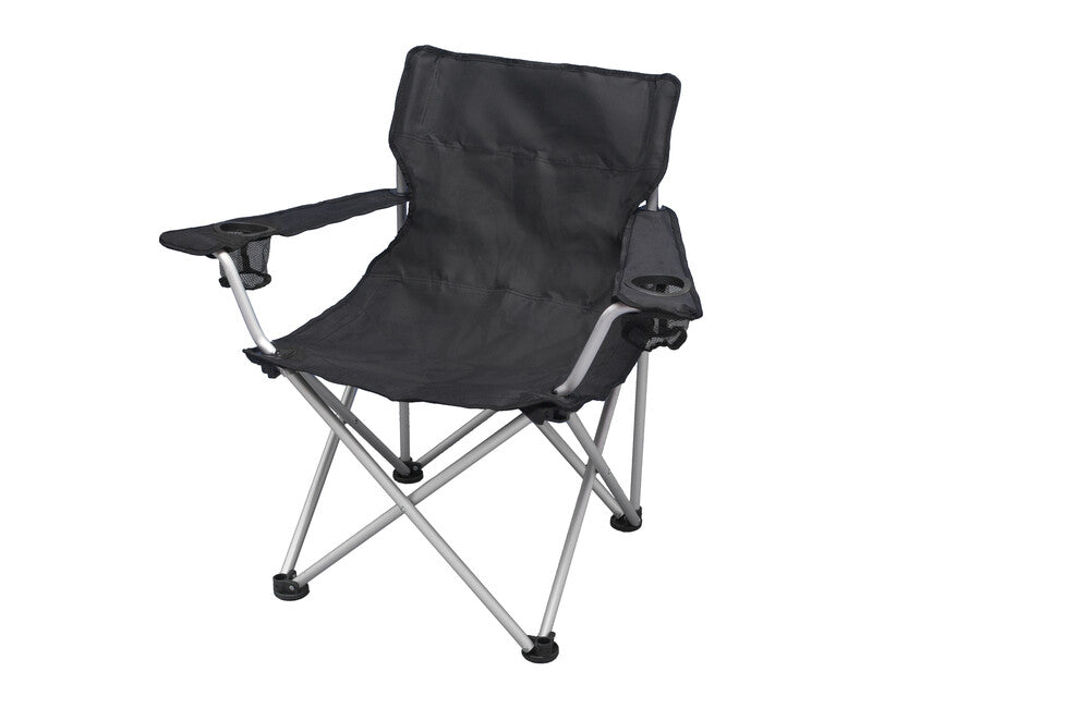 BasicNature Comfort Travel Chair, Schwarz