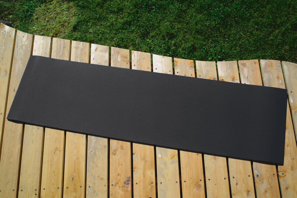 BasicNature ECO Schlafmatte 200 x 55 x 1 cm, schwarz groß