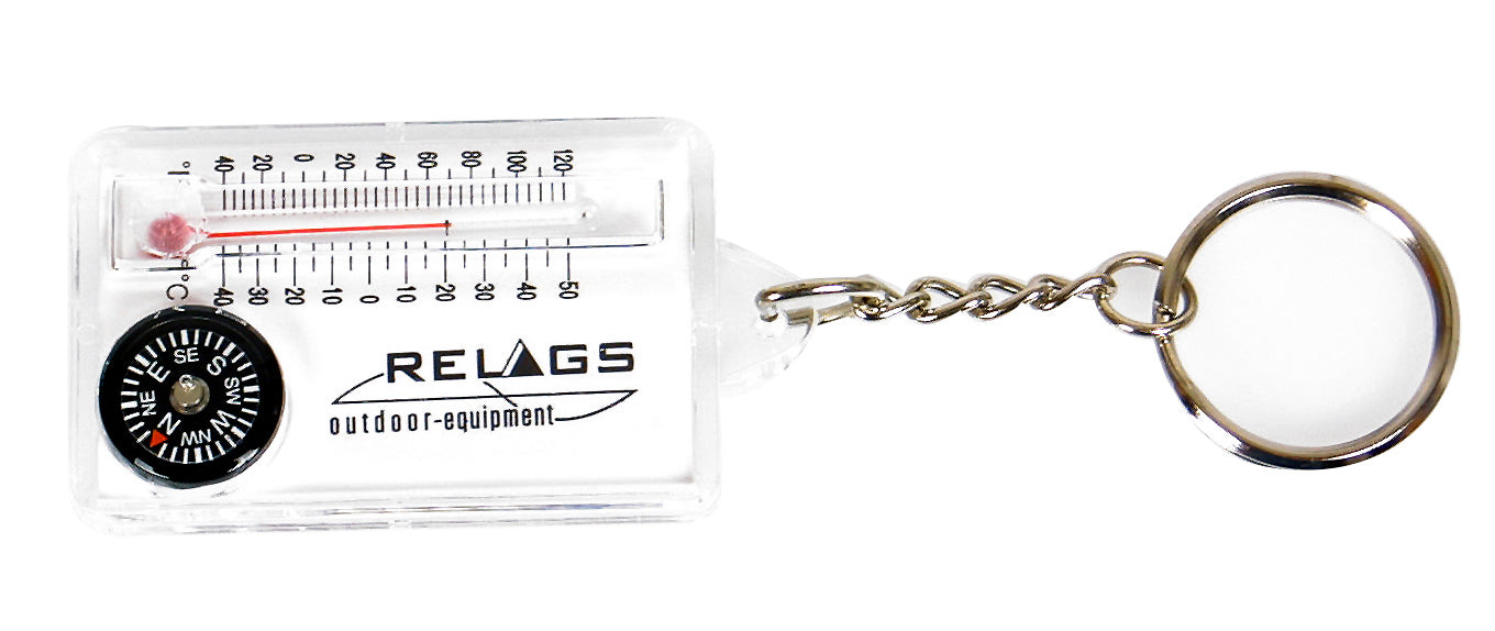 BasicNature Kompass/thermometer mit reisverschluss