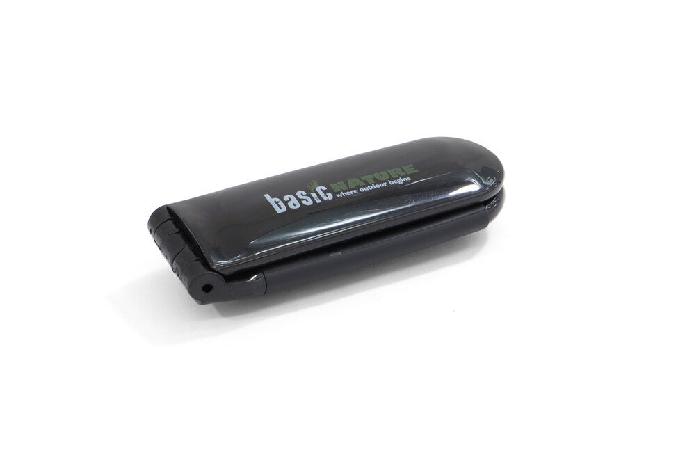 BasicNature Klappbare haarbürste schwarz
