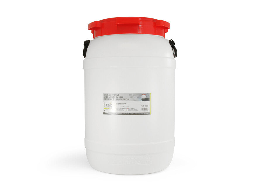 BasicNature Weithalsfass 68,5 l, weiß