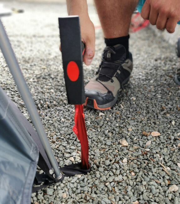 BasicNature T-Stake zelthering 25 cm 4 Stück, rot