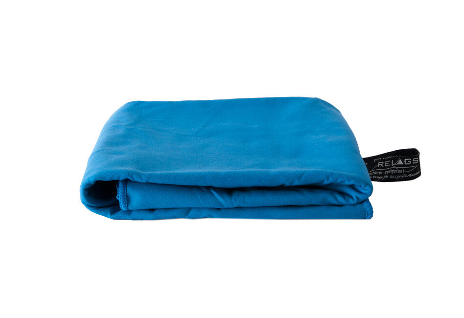 BasicNature Velourshandtuch 85 x 150 cm, blau