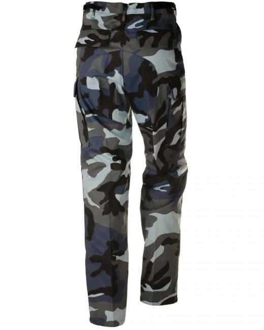 O&T Men's BDU Pants, Skyblue Pattern