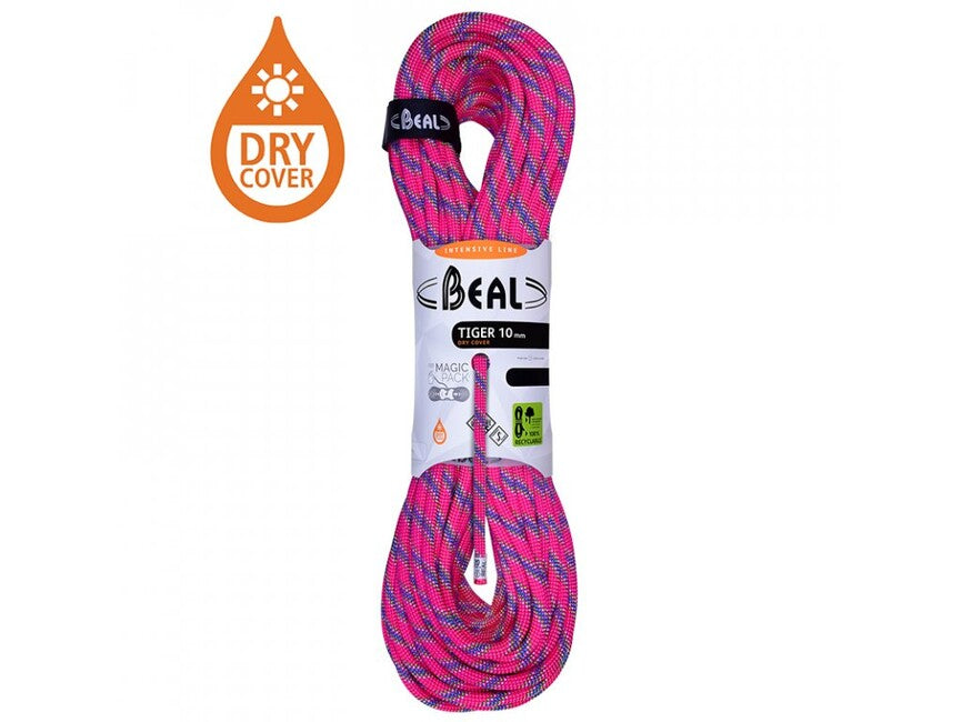Beal Tiger Unicore dynamisches winterkletterseil 10 mm 200 m, fuchsia