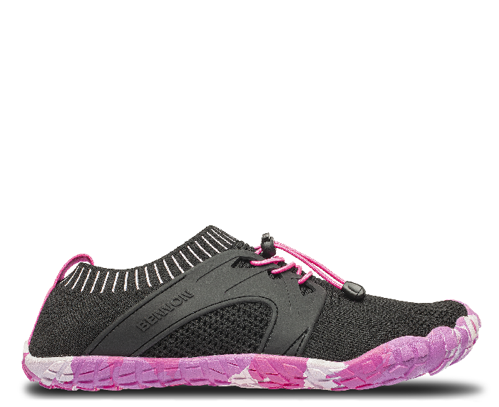 BENNON Bosky barfußschuhe, schwarz/rosa